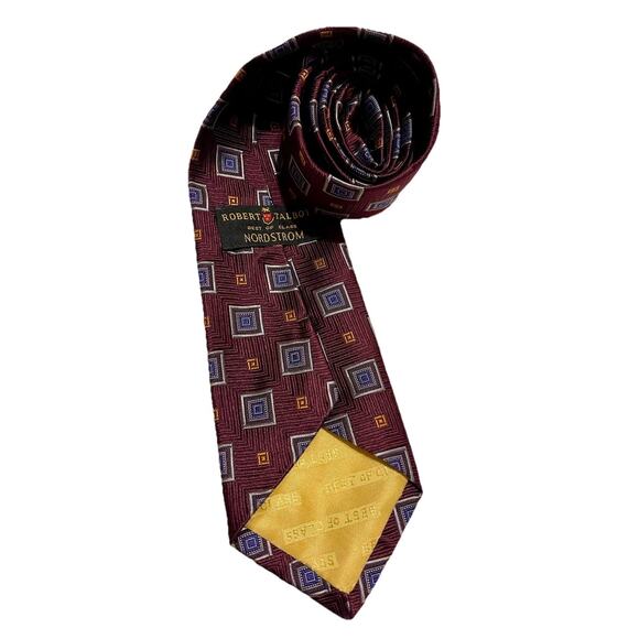 Robert Talbott Best of Class Nordstrom Men's Silk Tie Geometric Pattern - Picture 1 of 2